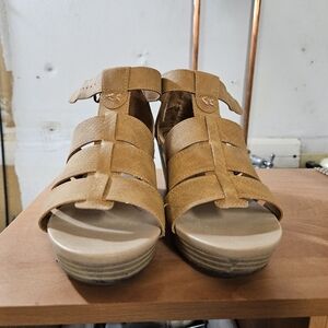 Dr. Scholl's Shoes Women's Everlasting Espadrille Platform Wedge Sandal Sz 6.5